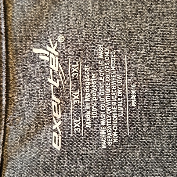 Exertek Men’s Athletic Wicking Dry-Fit Gray T-Shirt. Size: 3XL. LIKE NEW! - Picture 3 of 7